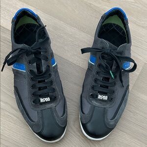Boss Men's Sneakers in Black and Blue